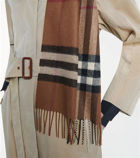 burberry giant check cashmere scarf review|Burberry Check cashmere scarf sale.